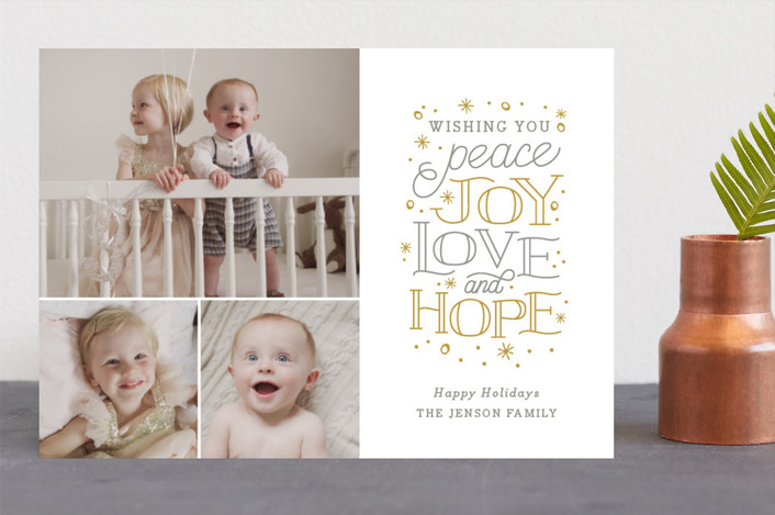 hand lettering christmas cards