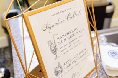 Signature drink sign photo by Katie Whitcomb Photograph