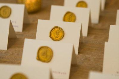 table number wax seals for escort cards