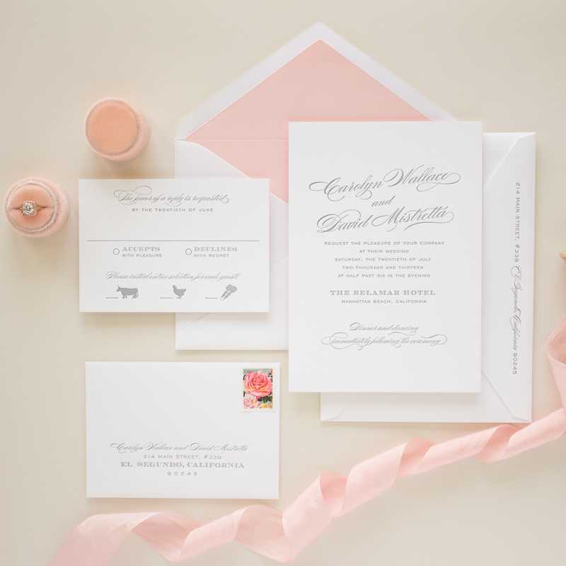 custom letterpress invitations