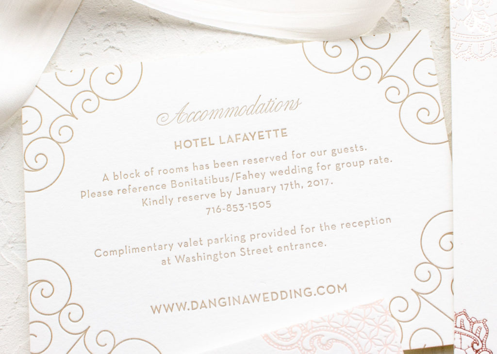accommodations card wording
