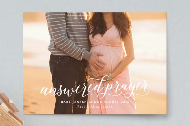 Answered Prayers Pregnancy Announcement for Minted