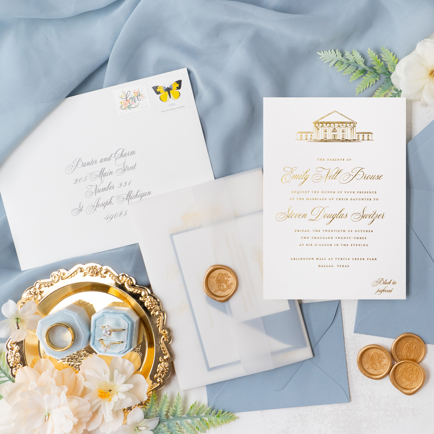 Arlington Hall Wedding invitations