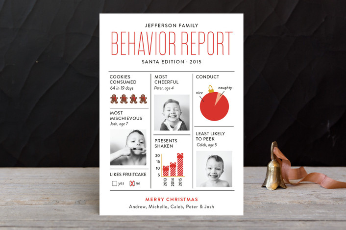 2015 Holiday Card Collection for Minted: Behavior Report