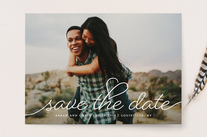 Full Bleed Photo Save the Date Cards for Minted: Beloved