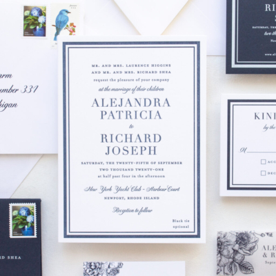 black tie optional wedding invitations