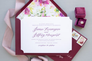 custom calligraphy wedding invitations