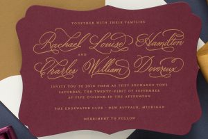 custom hand calligraphy invitation