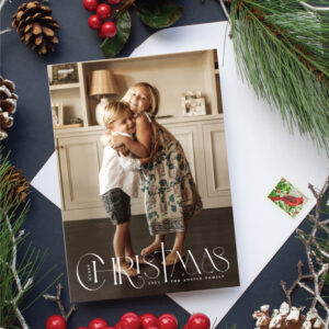 Christian christmas card portrait for Minted