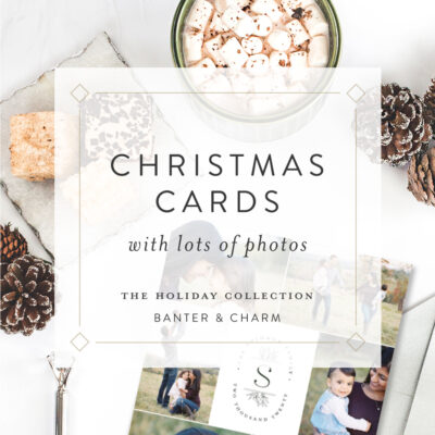 Christmas cards with lots of photos