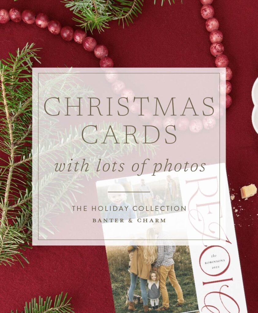 Christmas cards with lots of photos