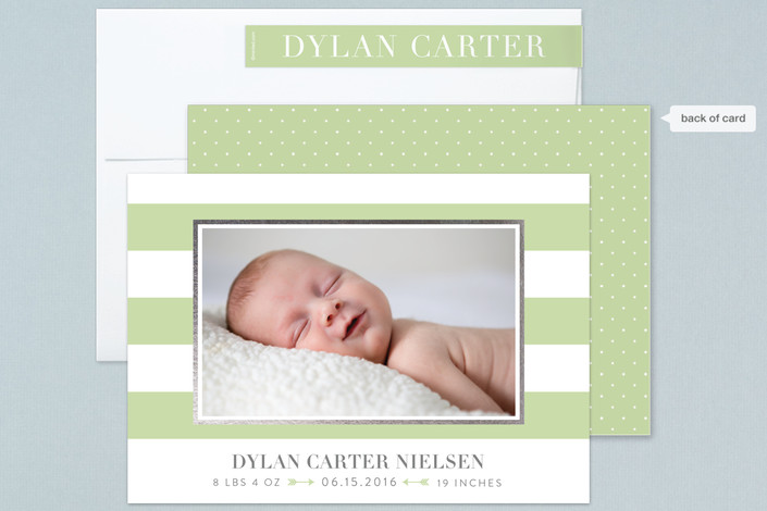 Minted birth announcements by Sarah Brown