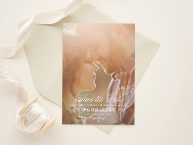 Classically Typographic Save The Date