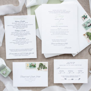 Colorado wedding invitation suite