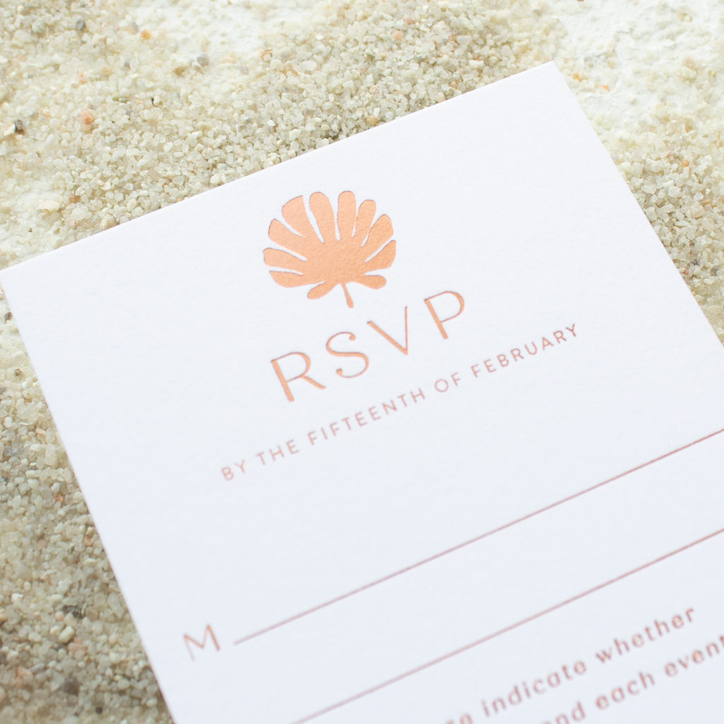 invitations for tropical destination wedding