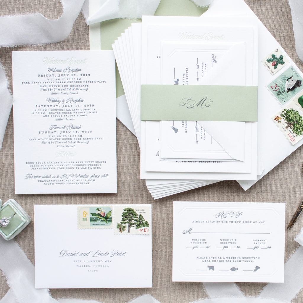 formal invitations for destination wedding