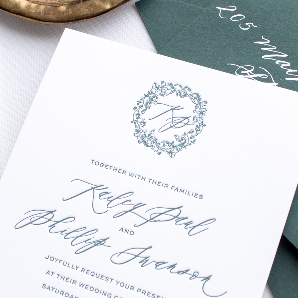 custom monogram for wedding invitations