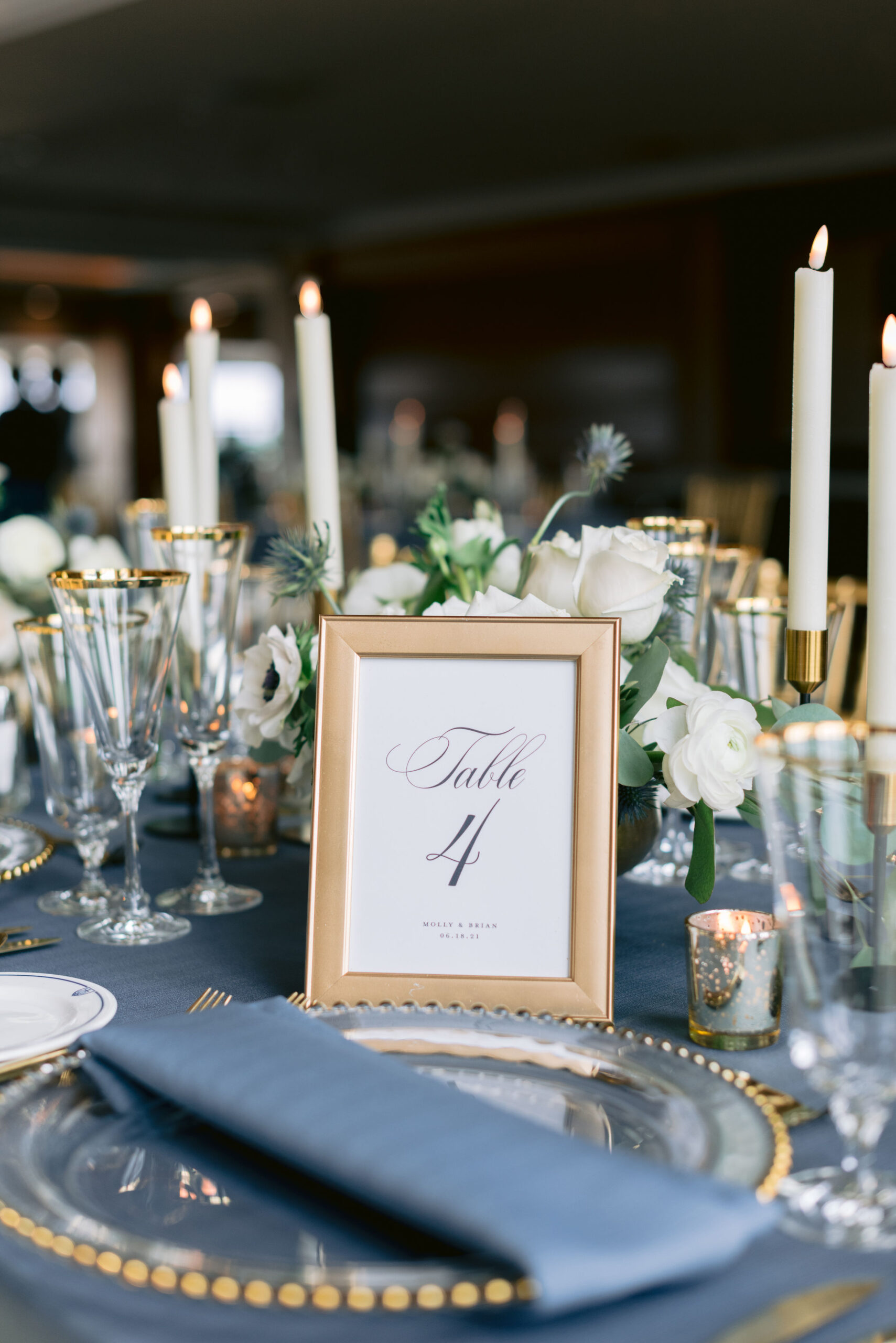 Table numbers; photo by Erika Aileen Photography