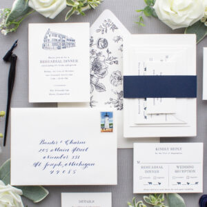 Essex Connecticut wedding invitations