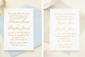 font comparison in wedding invitations
