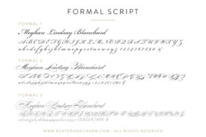 formal script fonts for wedding invitations