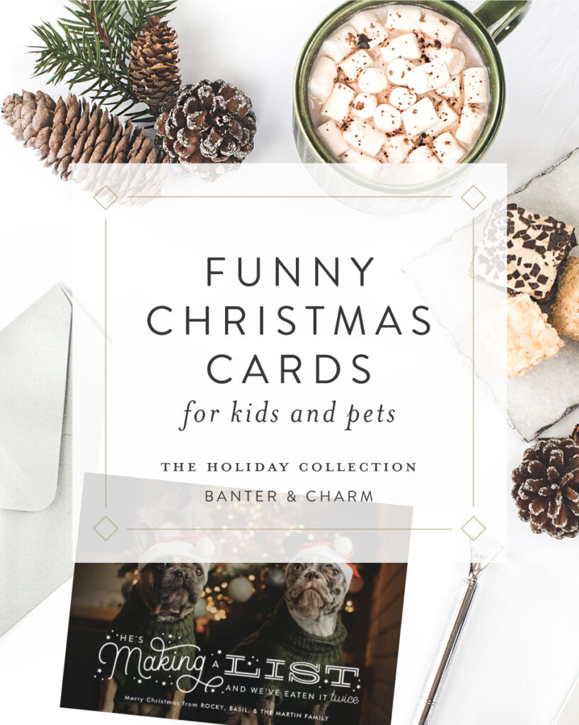 Funny Pet Christmas Cards | 2021 Holiday Collection - Banter and Charm