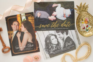 foil stamp save the date cards