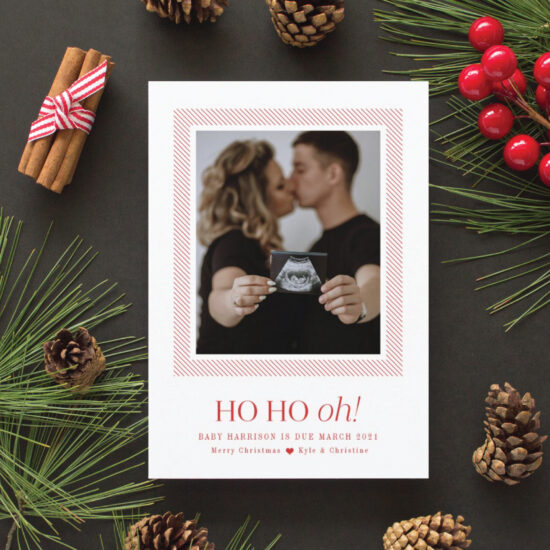 funny pregnancy announcement christmas card
