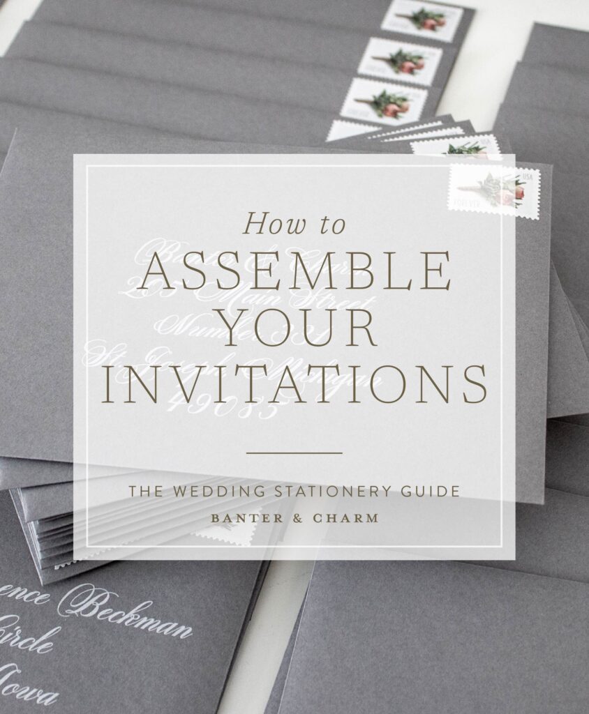 wedding invitation assembly and mailing tips