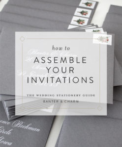 how to assemble your invitations