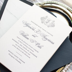 initial wedding invitations