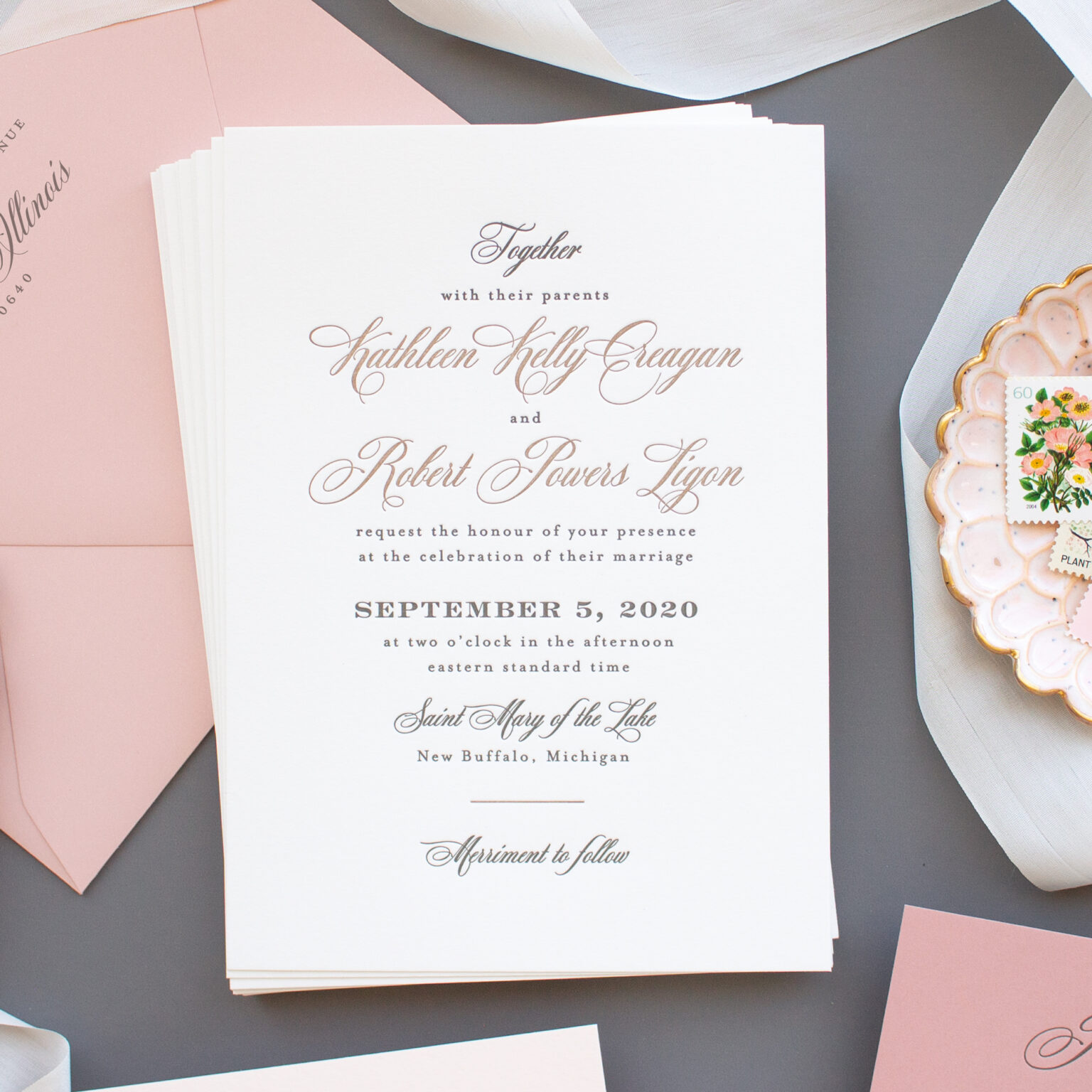 Invitations for Journeyman Distillery Wedding | Kathleen - Banter and Charm