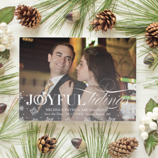 save the date christmas card