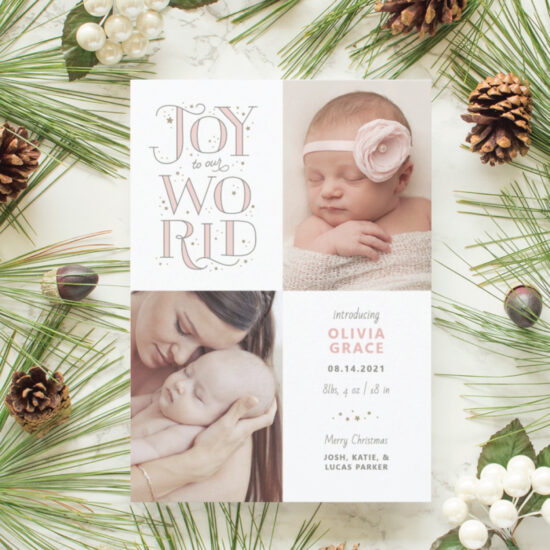 joy to our world birth announcement