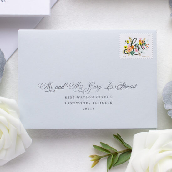 Notre Dame Wedding Invitations | Dusty Blue Basilica - Banter and Charm