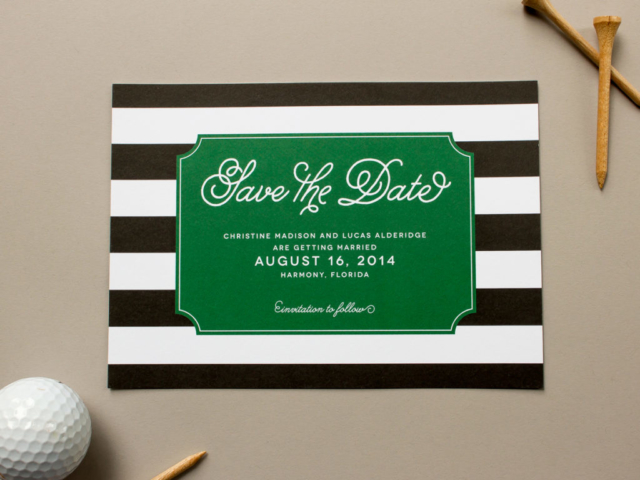 Preppy Save the Date Cards