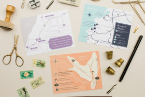 custom wedding map