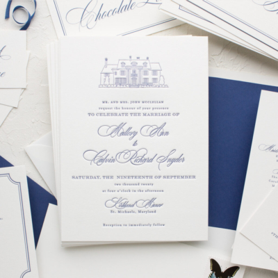 Maryland wedding custom invitations