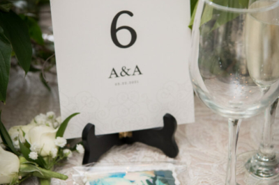 Table number cards photo by Jenna Perfette Photography