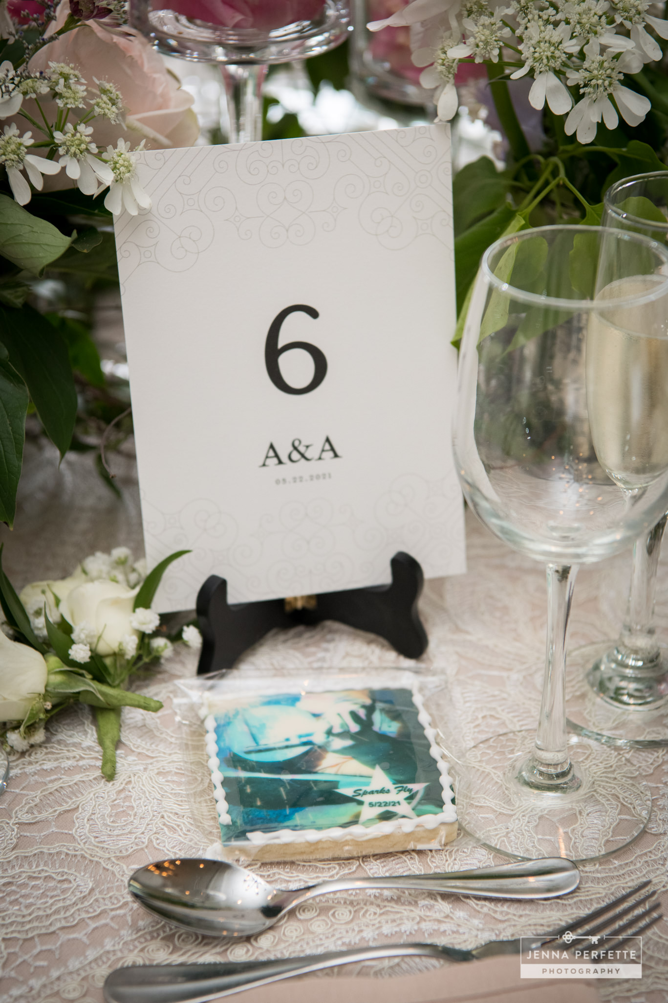 Table number cards photo by Jenna Perfette Photography