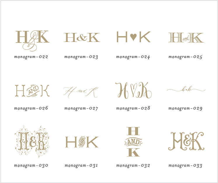 custom monograms for wedding invitations