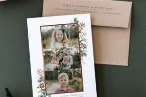 custom holiday cards for Minted
