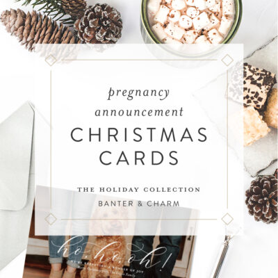 Pregnancy Announcement Christmas Cards 2021