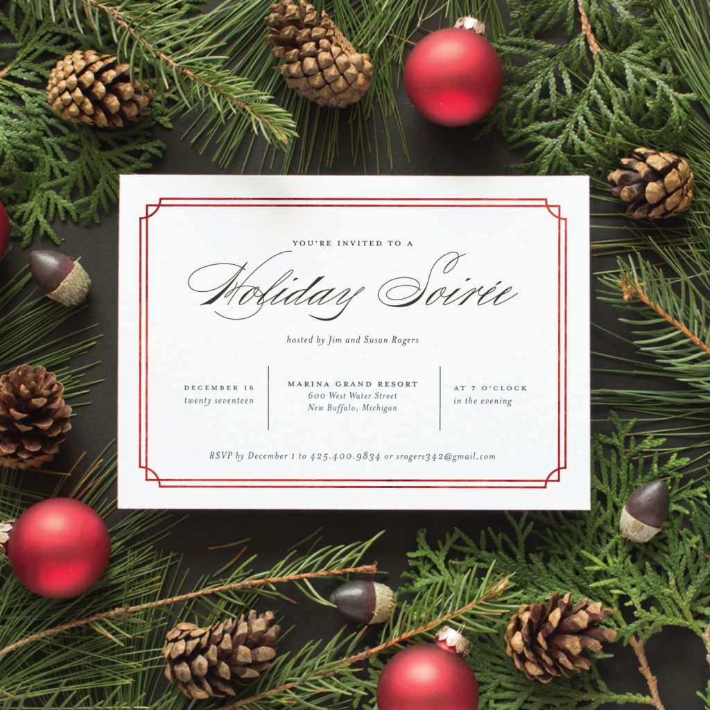 annual christmas party invitation