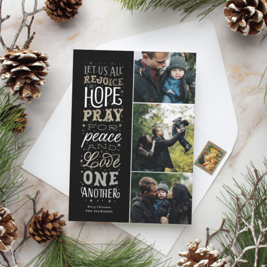 rejoice in hope christmas card