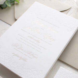 Romantic Wedding Invitations in Letterpress | Christine