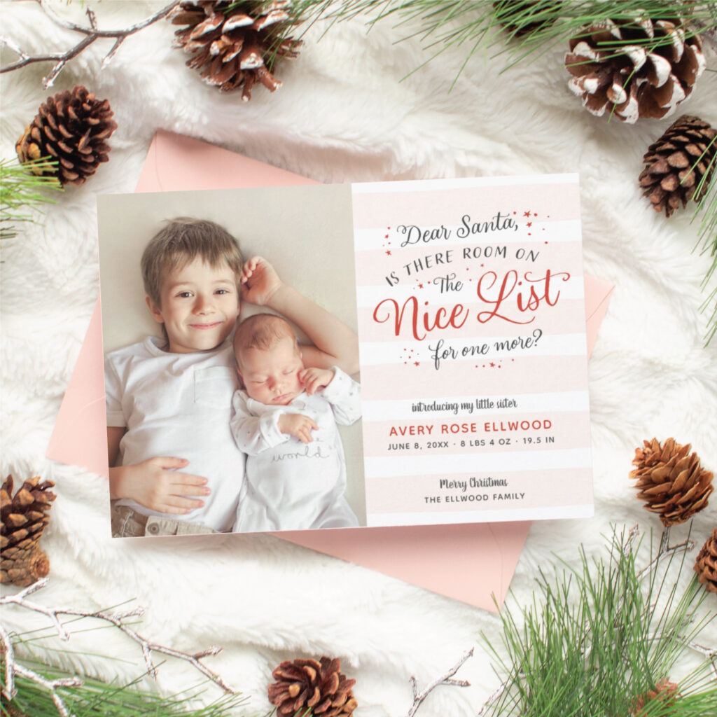 room on the nice list funny Christmas card