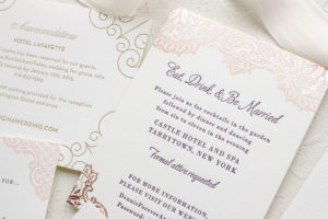 wedding information insert card