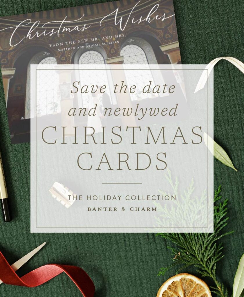 save the date and newlywed christmas cards