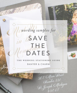 wording for save the date cards